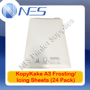 KopyKake A3 Icing/Frosting Sheets (24 Pack) for Edible Ink Cake Printing 10x16"